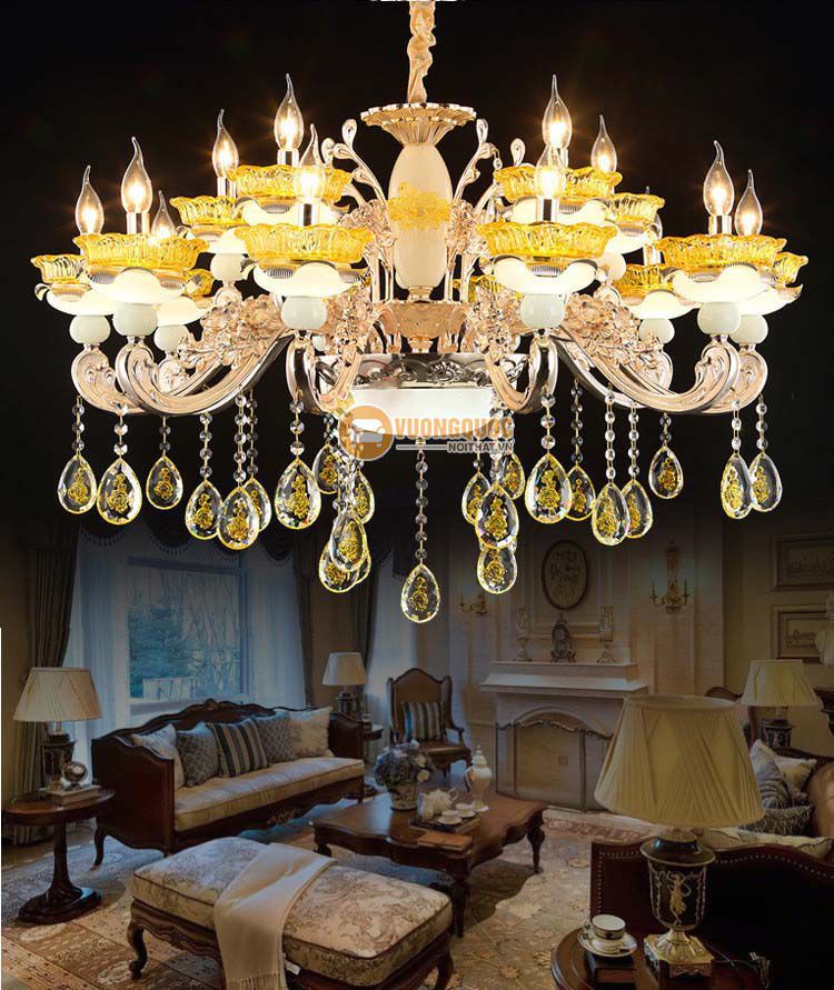 Đèn chùm pha lê nến trang trí nhập khẩu CM226-4